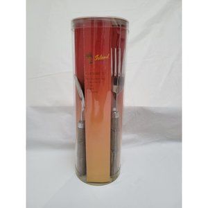 Bamboo Look Handle Stainless Flatware Set Service for 4, Forks, Knives Teaspoons